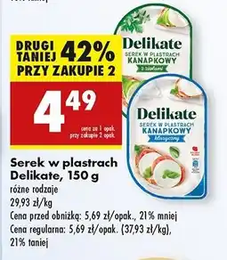 Biedronka Serek śmietankowy z ziołami Delikate oferta