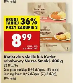 Biedronka Kotlet de volaille z marchewką i groszkiem i puree ziemniaczanym Nasze smaki oferta