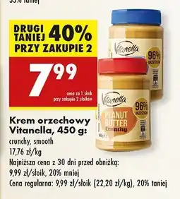Biedronka Masło orzechowe z kawałkami orzeszków Vitanella oferta