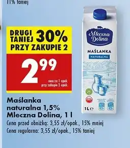 Biedronka Maślanka naturalna Mleczna dolina oferta