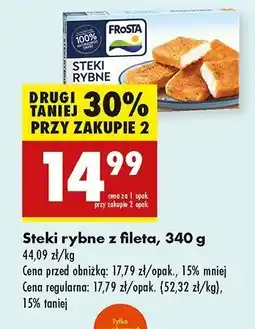 Biedronka Steki rybne z fileta Frosta oferta