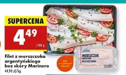 Biedronka Morszczuk argentyński filet bez skóry Marinero oferta