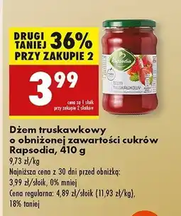 Biedronka Dżem truskawkowy Rapsodia oferta