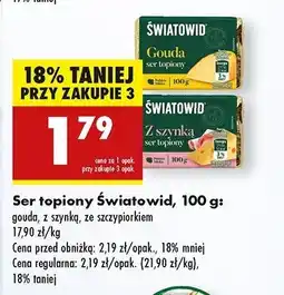Biedronka Ser z szynką Światowid oferta
