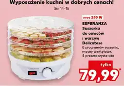 Kaufland ESPERANZA Suszarka do owoców i warzyw Delicatese oferta