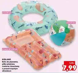 Kaufland KIDLAND Koło do pływania, piłka plażowa, materac dmuchany z przezroczystym okienkiem oferta