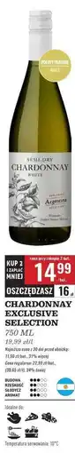 Biedronka CHARDONNAY EXCLUSIVE SELECTION 750 ML oferta