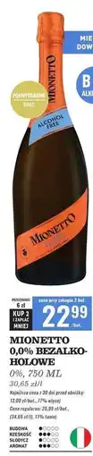 Biedronka MIONETTO 0,0% BEZALKOHOLOWE oferta