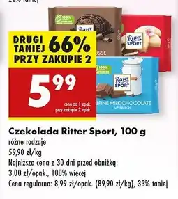 Biedronka Czekolada z marcepanem Ritter sport oferta