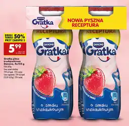 Biedronka Napój mleczny truskawkowy Danone gratka oferta