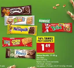 Biedronka Baton milk chocolate FITNESS DELICE (NESTLE) Nestle fitness oferta