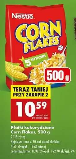 Biedronka Płatki śniadaniowe Nestle corn flakes Corn flakes (nestle) oferta