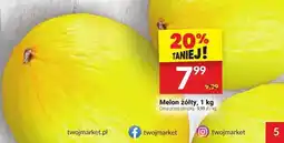 Twój Market Melon żółty, 1 kg Twój Market oferta