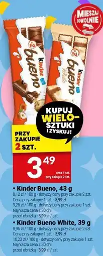 Twój Market Kinder Bueno White, 39 g oferta