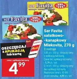 Twój Market Ser Favita sałatkowo-kanapkowy Mlekovita 270g oferta