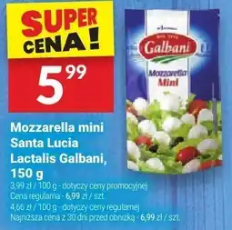 Twój Market Mozzarella mini Santa Lucia Lactalis Galbani 150g oferta