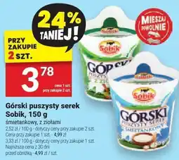Twój Market Serek Górski puszysty Sobik 150 g oferta