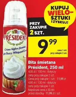 Twój Market Bita śmietana Président 250 ml oferta