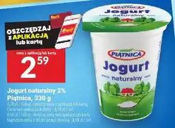 Twój Market Jogurt naturalny 2% Piątnica 330 g oferta