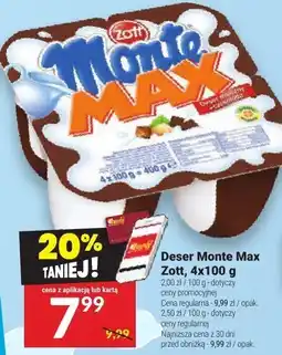 Twój Market Deser Monte Max Zott, 4x100 g oferta