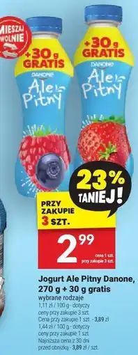 Twój Market Jogurt Ale Pitny Danone 270 g + 30 g gratis oferta