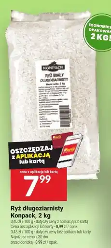 Twój Market Ryż długoziarnisty Konpack, 2 kg oferta