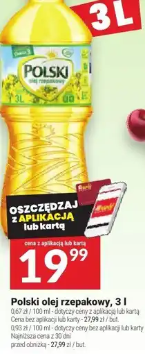 Twój Market Polski olej rzepakowy, 3 l oferta