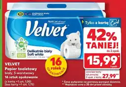Kaufland Papier toaletowy Velvet oferta