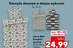 Kaufland Komplet pościeli Liv & BO oferta