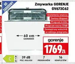 Neopunkt Zmywarka do zabudowy Gorenje oferta