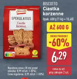 ALDI Biscotto ciastka korzenne oferta