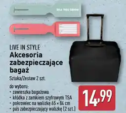 ALDI Live in style akcesoria zabezpieczające bagaż oferta
