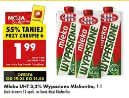 Biedronka Mleko uht 3,2% wypasione mlekovita oferta