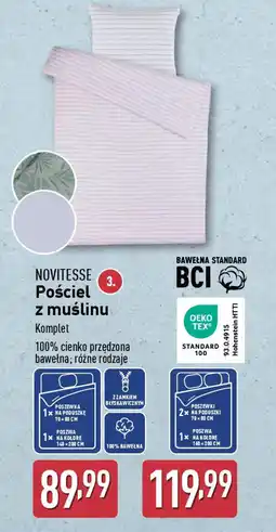 ALDI Novitesse pościel z muślinu oferta