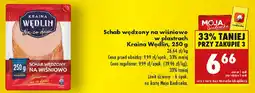 Biedronka Schab wędzony na wiśniowo w plastrach Kraina Wędlin oferta