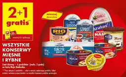 Biedronka Wszystkie konserwy mięsne i rybne oferta