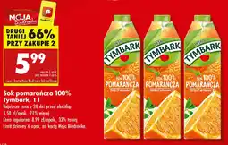 Biedronka Sok pomarańcza 100% Tymbark oferta