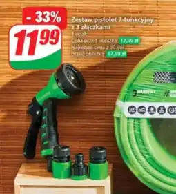 Dino Zestaw pistolet 7-funkcyjny z 3 złączkami oferta