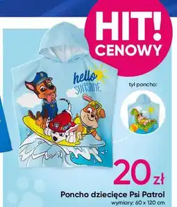 Pepco Poncho plażowe dziecięce psi patrol oferta
