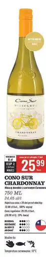 Biedronka Wino Cono Sur Bicicleta Chardonnay oferta