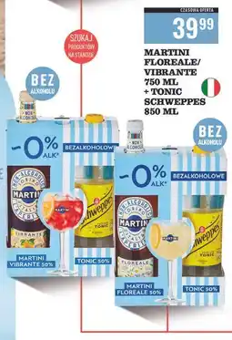 Biedronka Vermuth 750 ml + napój schweppes indian tonic 850 Martini Vibrante oferta