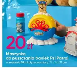 Pepco Maszynka do puszczania baniek mydlanych + płyn 59 ml psi patrol oferta