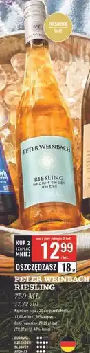 Biedronka Wino Peter Weinbach Riesling oferta