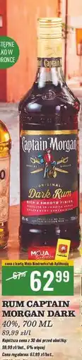 Biedronka Rum Captain Morgan Dark oferta