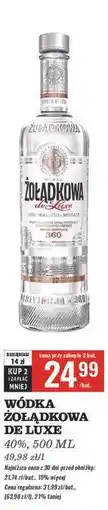Biedronka Wódka Żołądkowa Gorzka De Luxe oferta