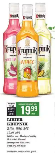 Biedronka Likier Krupnik Ananas oferta