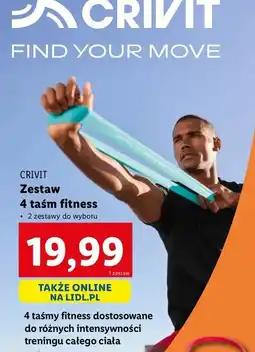 Lidl Komplet taśm fitness Crivit oferta