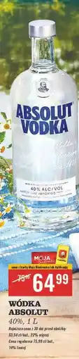 Biedronka Wódka Absolut Vodka oferta