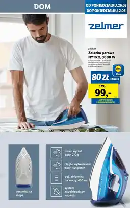 Lidl Żelazko nytro 3000w Zelmer oferta