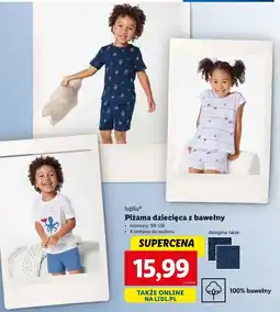 Lidl Piżama dziecięca 98-128 Lupilu oferta
